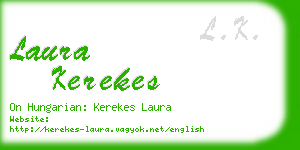 laura kerekes business card